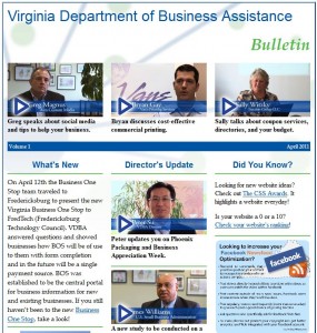 April 2011 Greg Magnus on social media marketing - Virginia Dept. of Business Assistance Bulletin